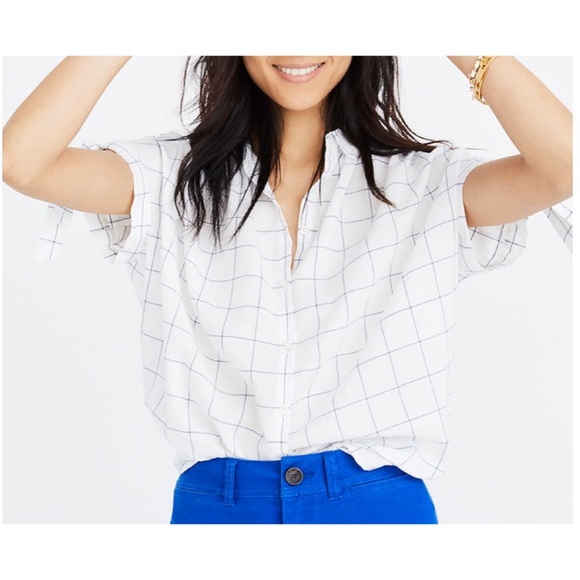 Madewell Tops - Madewell Central Tie Sleeve Shirt